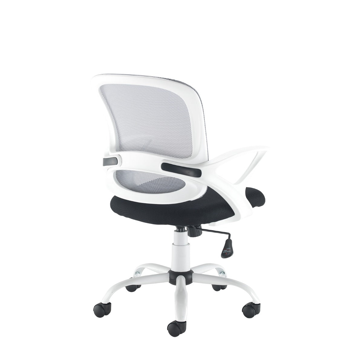 Tyler Mesh Back and Fabric Seat Operator Office Chair with White Frame